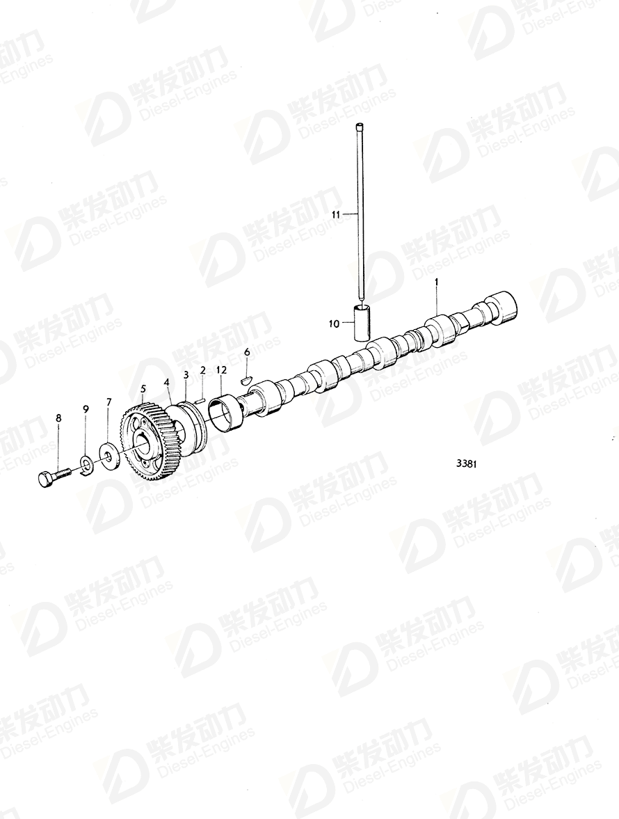 volvo penta Pin 907172 Drawing volvo penta Pin 907172 Drawing